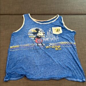 Disney Blue Adult Mickey Mouse Tank Top